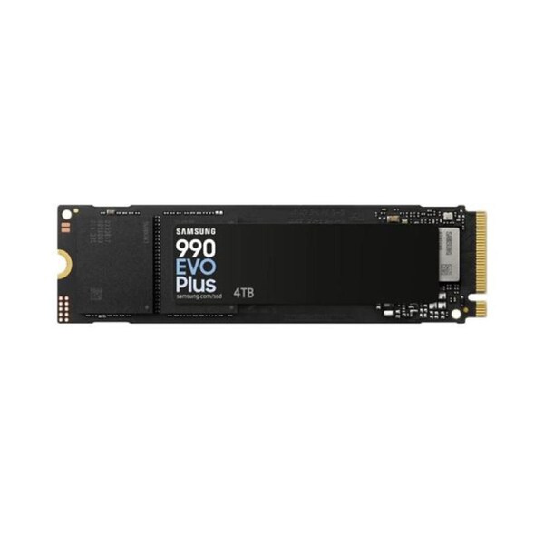 Samsung 990 EVO Plus 4TB PCIe Gen5 NVMe SSD 7250MB/s 6300MB/s R/W 1050K/1400K IOPS 2400TBW 1.5M hrs V-NAND TLC AES 256-bit Encryption 5yr wty