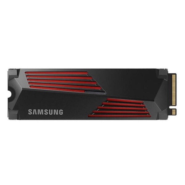Samsung 990 Pro 2TB with Heatsink Gen4 NVMe SSD 7450MB/s 6900MB/s R/W 1550K/1200K IOPS 1200TBW 1.5M Hrs MTBF for PS5 5yrs Wty