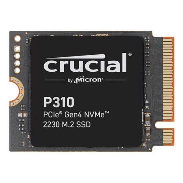 Crucial P310 1TB M.2 2230 NVMe SSD 7100/6000 MB/s 1M IOPS 220TBW 2M MTTF for MS Surface Pro Valve Steam Deck Asus Rog Ally Lenovo Legion Go MSI Claw