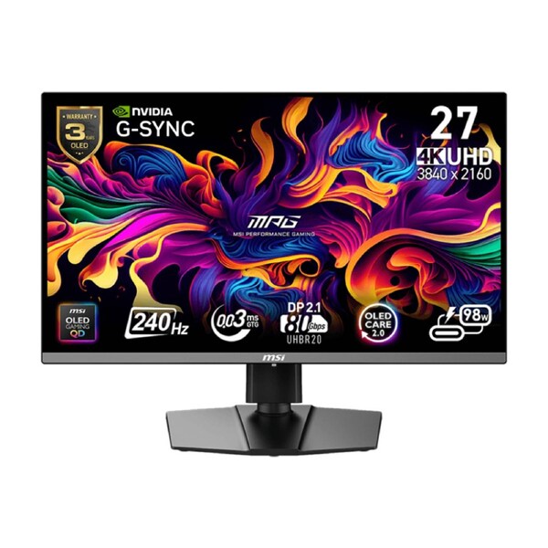 27" MSI MPG 272URX QD-OLED (4K UHD) GAMING MONITOR