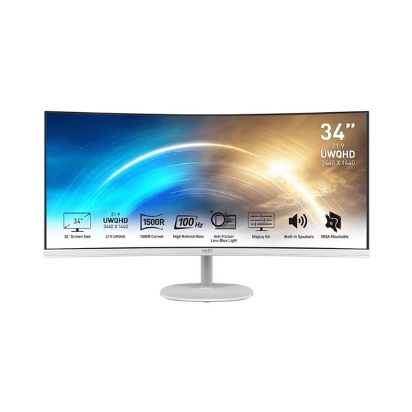 34" MSI PRO MP341CQW (UWQHD) MONITOR