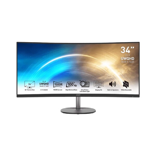 34" MSI PRO MP341CQ (UWQHD) MONITOR