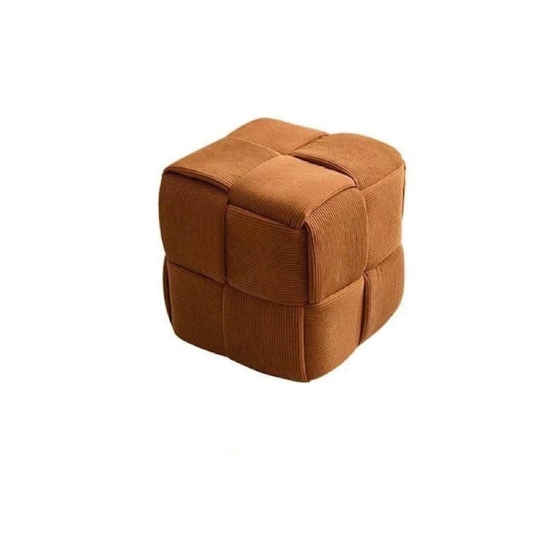 Corduroy Caramel Twist Stool