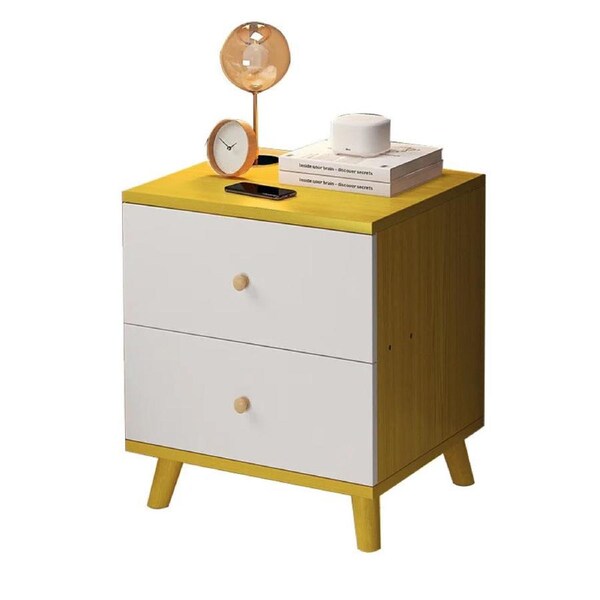 Modern Small Bedside Table Storage Cabinet For Rental Rooms
