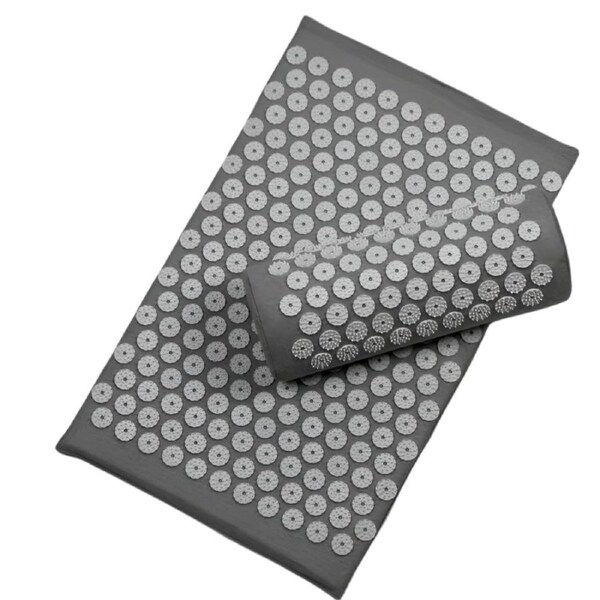 3Pcs Yoga Acupressure Massage Mat Set(Dark Gray)