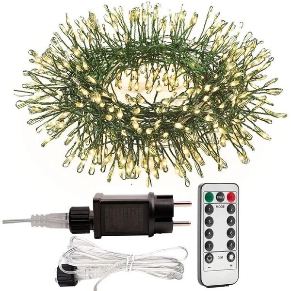 Cluster String Lights With Remote (1000Led)