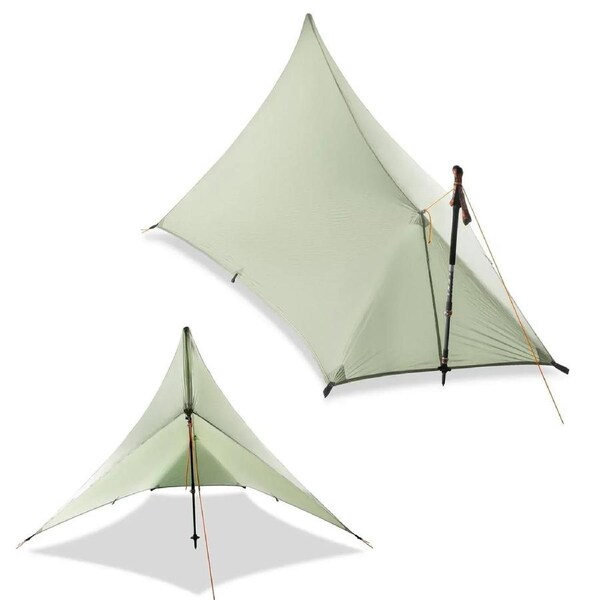 Ultralight Waterproof Flysheet Tent Shelter (Green)