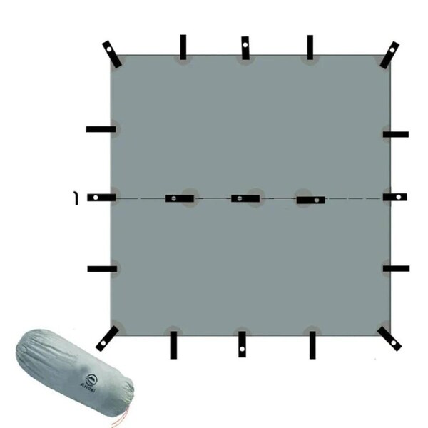 Ultralight Silicone Coated Nylon Camping Tent (Grey)