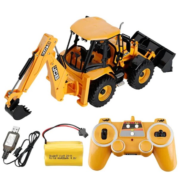 Backhoe Loader Remote Control Rc Backhoe Loader Excavator Remote Control Truck | Woolworths