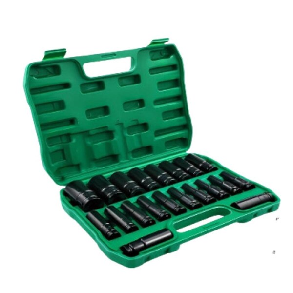 20X Metric Deep Impact Socket Set (8-32Mm)