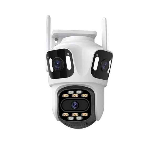 Three Lens 6K Hd Outdoor Wifi Security Camera