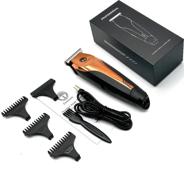 0mm Zero-Gapped Cordless Hair Trimmer Precision Carving Clipper Brown