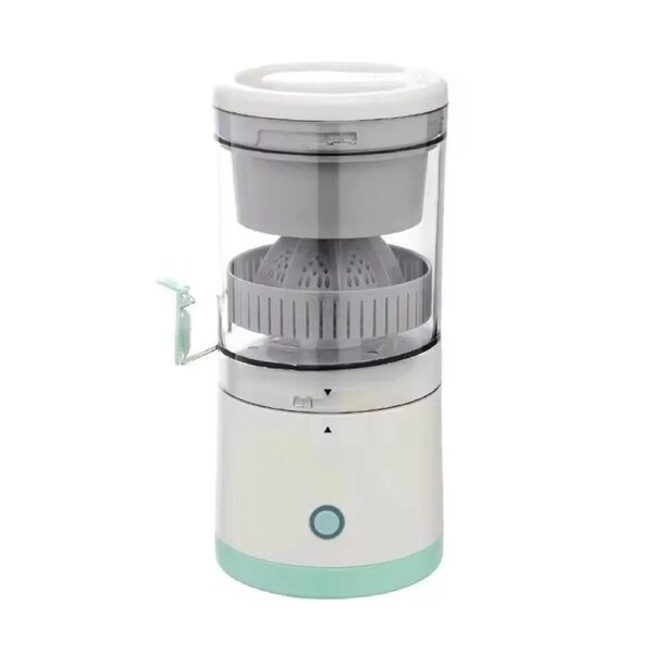 USB Rechargeable Electric Fruit Juicer Single Auger Juice Extractor White