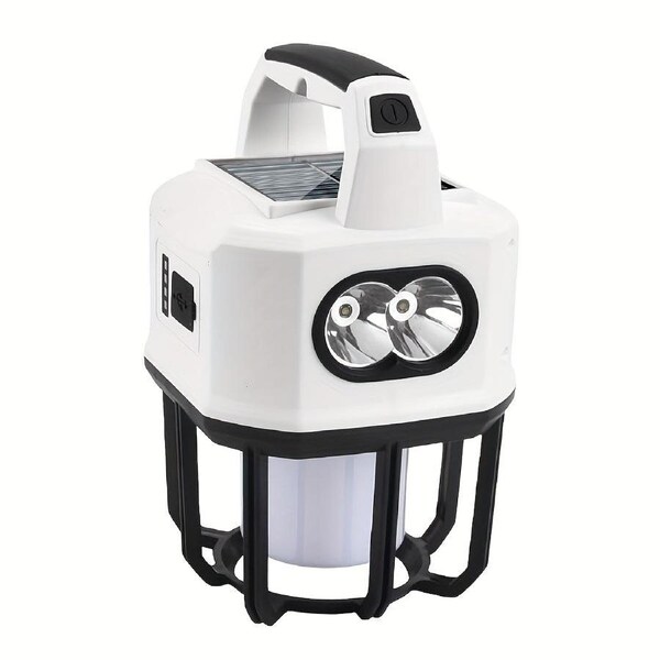 Solar Powered Portable Camping Light with Mobile Charger