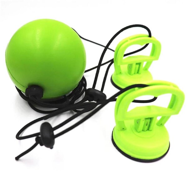 Adjustable Suction Cup Boxing Reflex Ball Speed Training Green