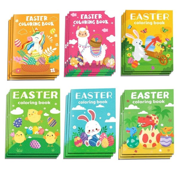 6pcs Easter Coloring Books for Kids