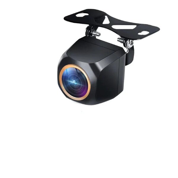 AHD 2K Car Rear View Camera Fisheye Golden Lens Black