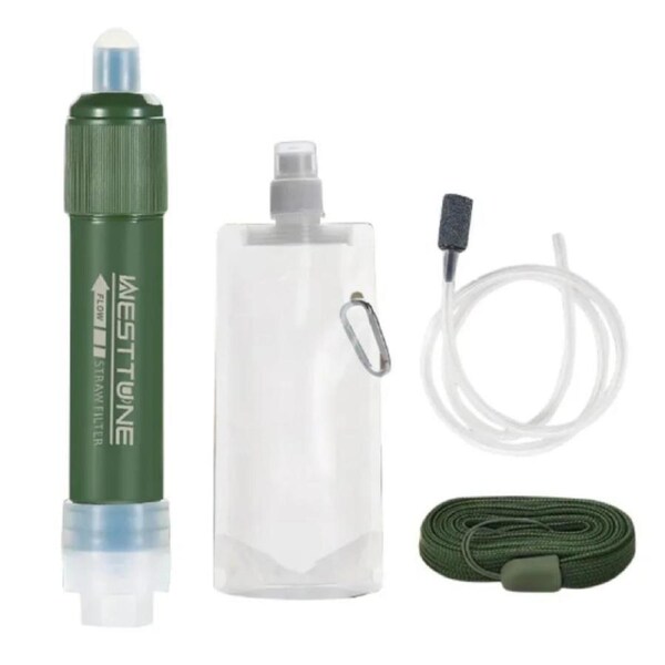 Outdoor Mini Filter Straw Set for Camping Survival