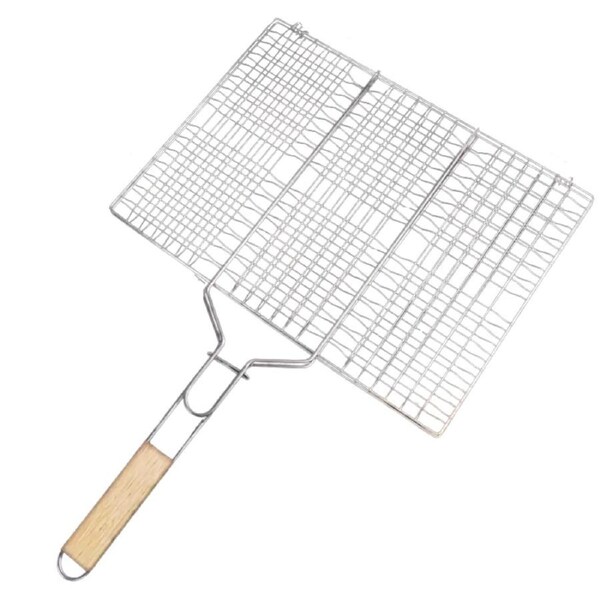 Portable Metal BBQ Grill Basket for Outdoor Grilling