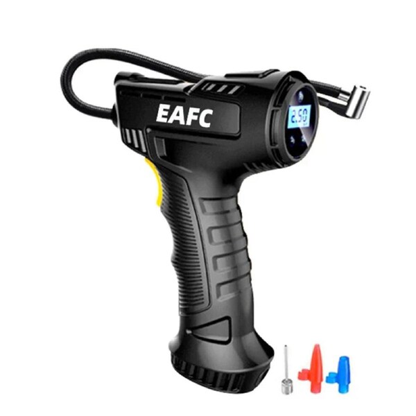 120W Wireless Electric Car Tire Inflator Portable Digital Air Compressor Black