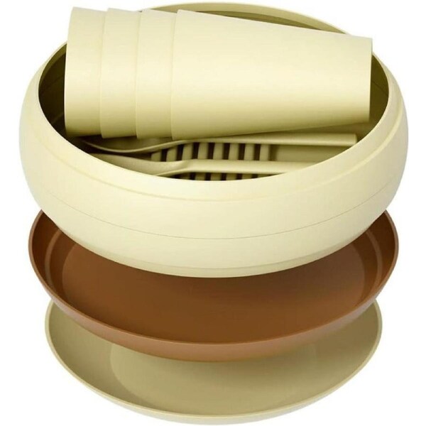 Outdoor Picnic Tableware Kit Travel Set (17pcs)