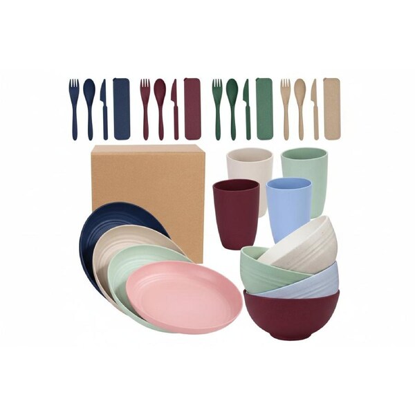 Colorful Plastic Camping Cutlery Set (28)