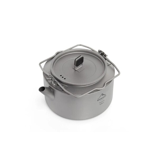 Ultralight Titanium Camping Kettle Outdoor Tea & Coffee Pot Grey