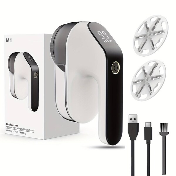 Fabric Shaver with LED Display 3-in-1 Rechargeable