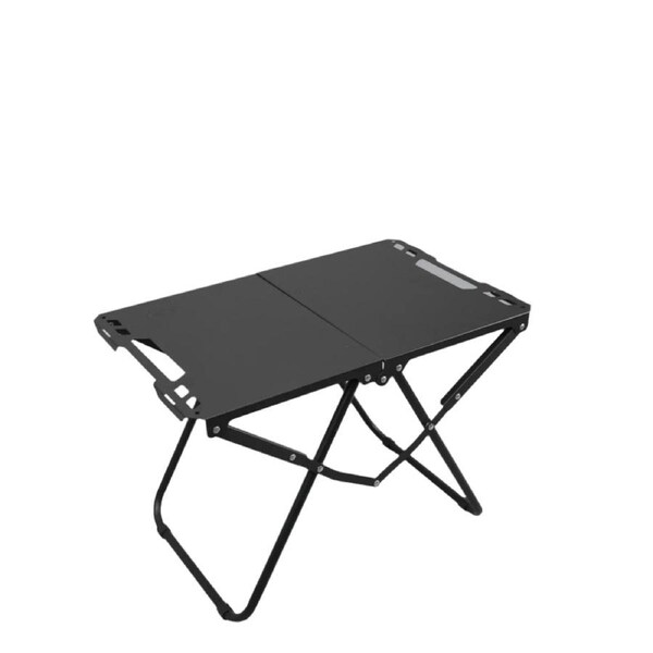 Portable Folding Camping Table Iron Table Black