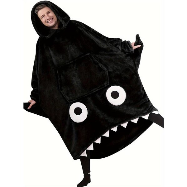 Shark Hooded Blanket Robe for Men