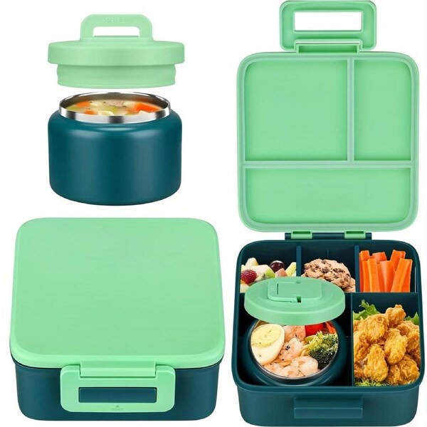 Lunch Box Set with Stainless Cooling Jar