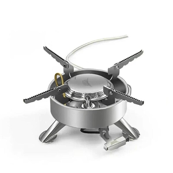 1940W Strong Firepower Folding Camping Gas Stove Silver