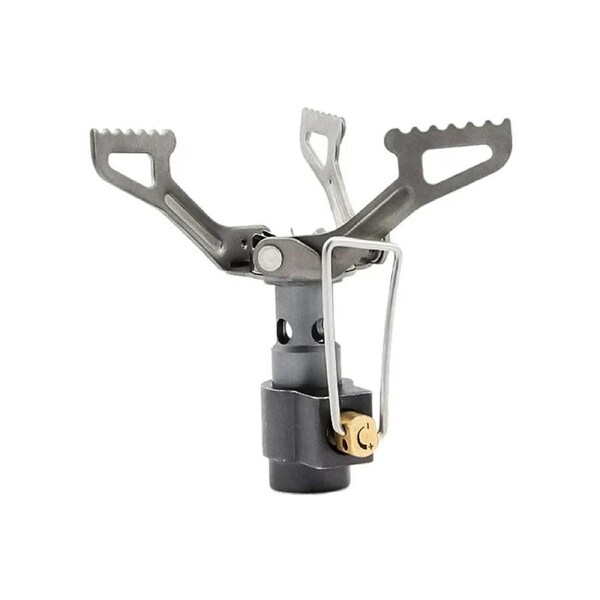 Ultralight Titanium Camping Stove 2700W Portable Gas Burner Grey