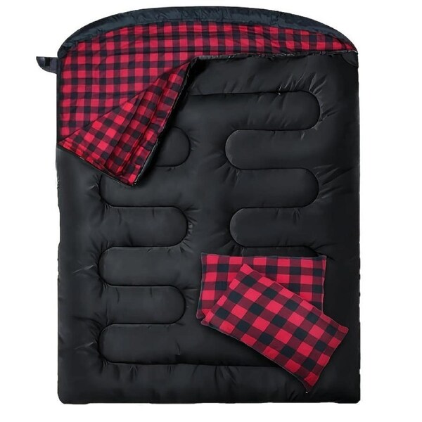 2 Person Double Sleeping Bag for Camping (220x150cm)