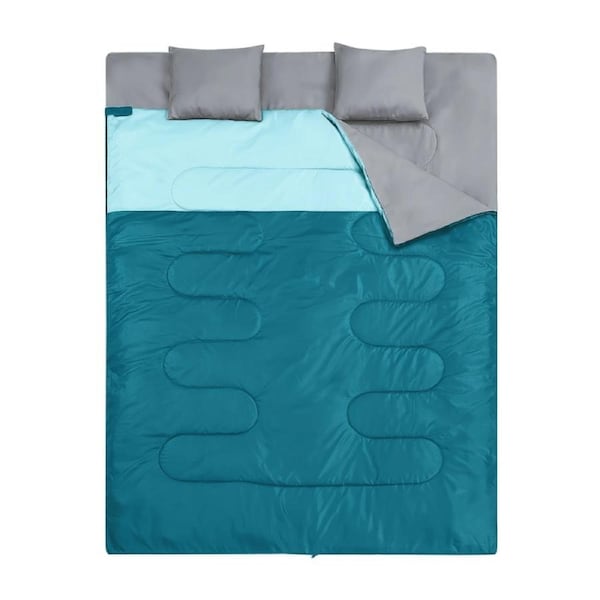 Double Sleeping Bag with Pillow (XL Queen)