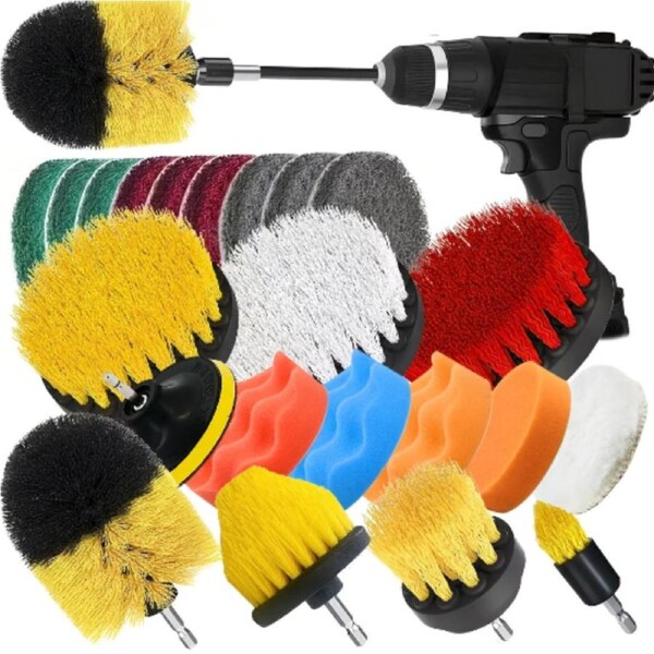 23-Piece Drill Brush Cleaning & Polishing Kit