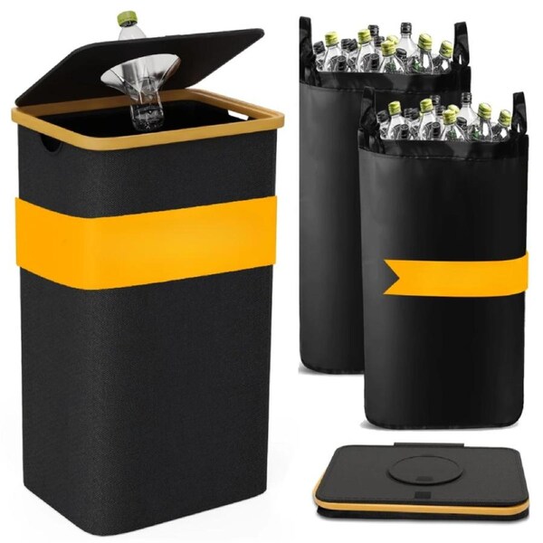 Household Recycling Bin with 2 Detachable Inner Bags