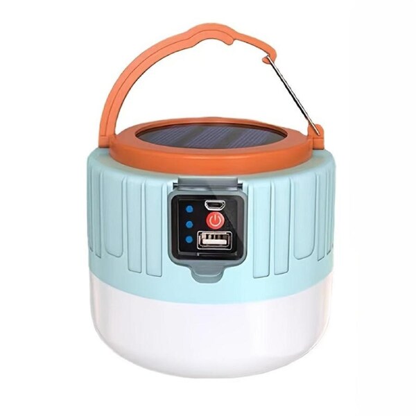 LED Solar Camping Lantern Rechargeable Portable Outdoor Light