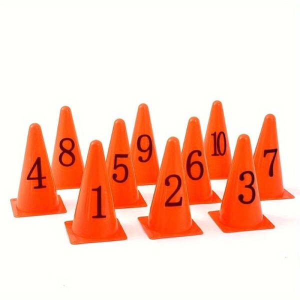 1-10 Number Training Cones Set with Bag