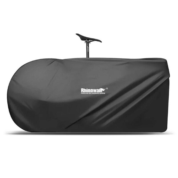 Portable Bike Storage Travel Bag–Water-Resistant Polyester Case Black