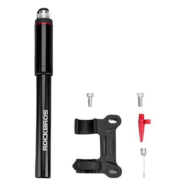 Mini High-Pressure Bike Pump 150 PSI Portable Hand Air Inflator Black