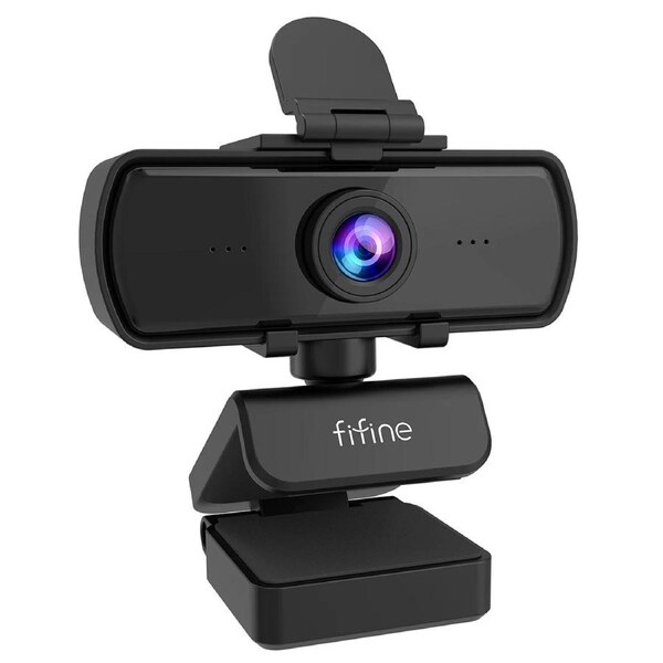1440p Full HD USB Webcam with Microphone Tripod Black
