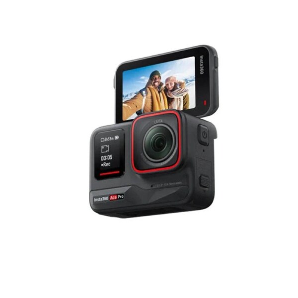 4K Action Camera Sensor Dual Stabilization Black