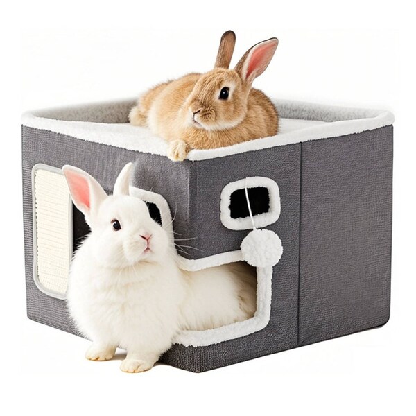 Multi-Level Hideaway Bed for Small Pets