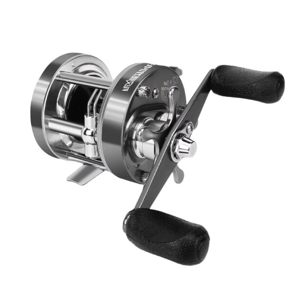Flag Round Baitcasting Reel 5000 13kg Max DragRight Hand Silver