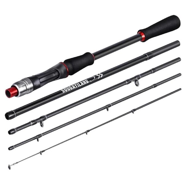 2.1M Carbon Fiber Casting Rod 6-Section Black