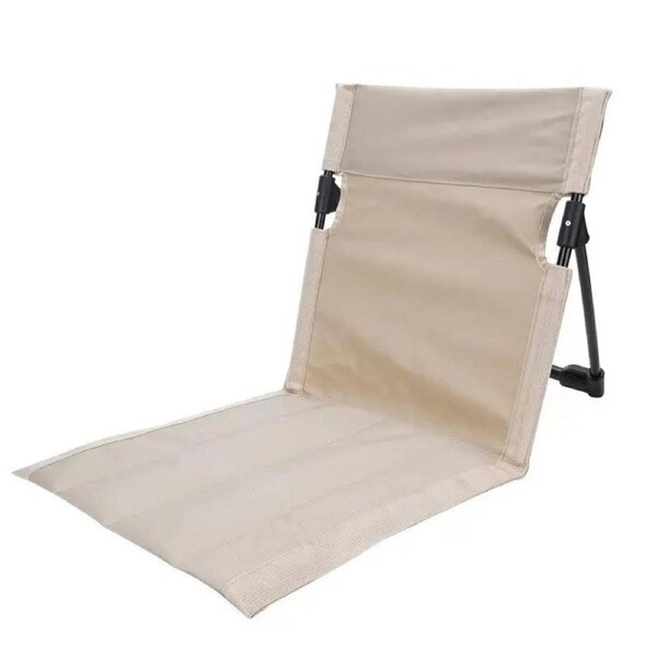 Foldable Camping Chair Cushion And Storage Bag Beige