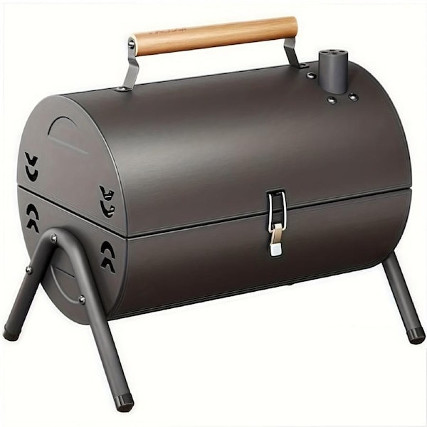 Double-Sided Charcoal Grill with Lid