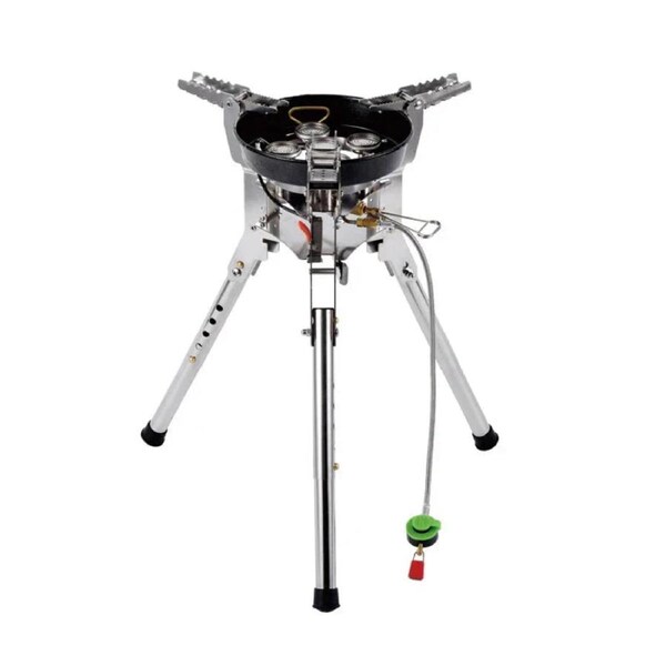 8400W Foldable Gas Camping Stove Silver