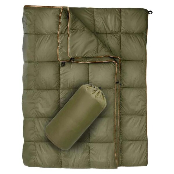 All-Season Lightweight Camping Blanket Green
